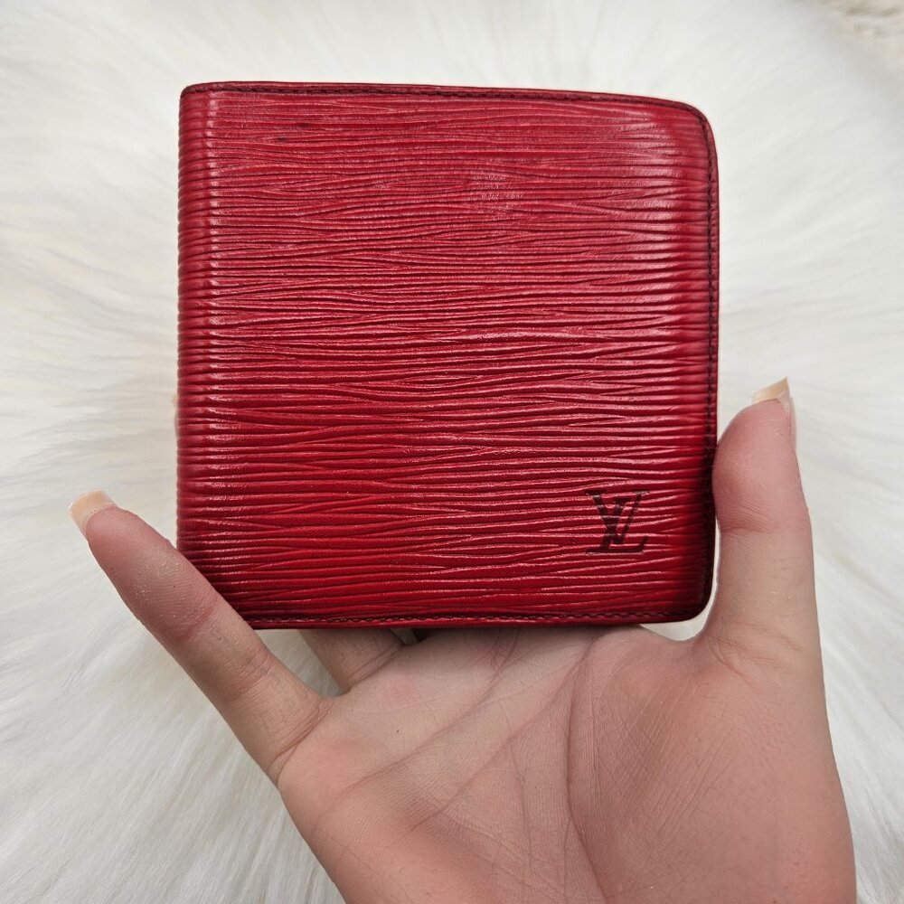 LV Red Epi Bifold Wallet - Picture 14 of 16